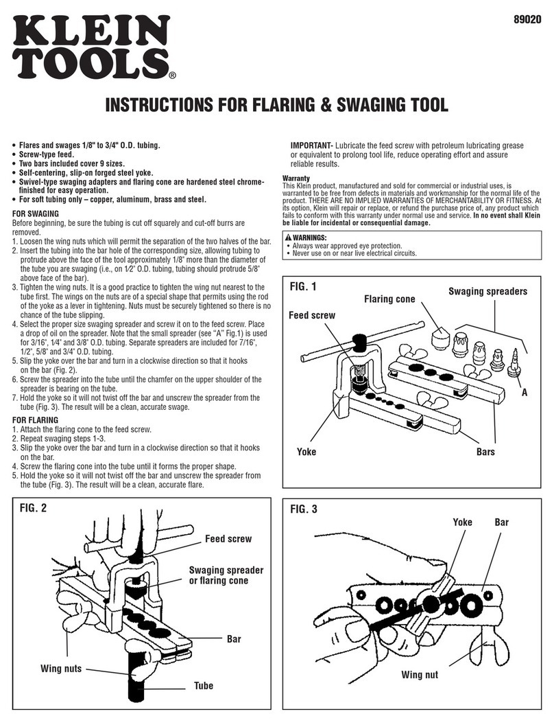 Klein Tools 89020 User manual Klein Tools 89020 User manual