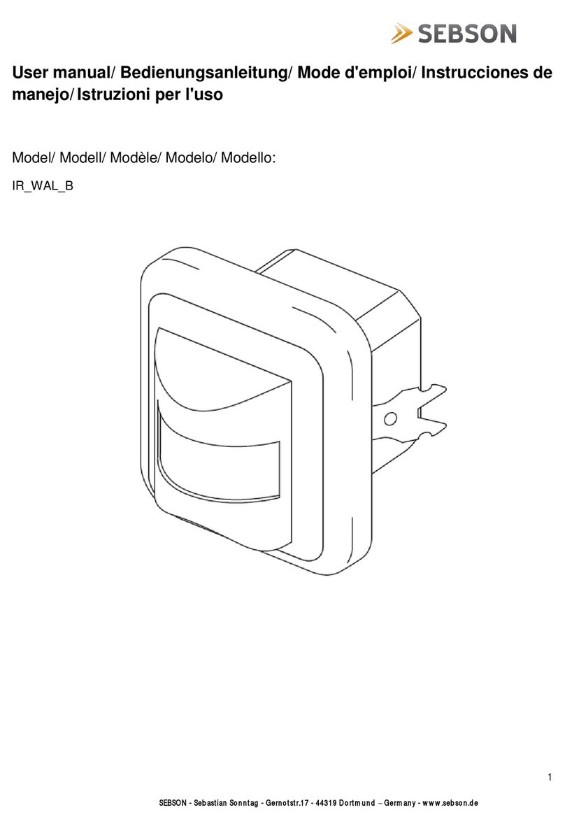 SEBSON IR_WAL_B user manual