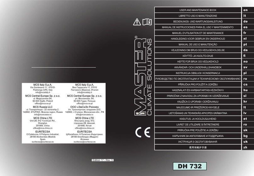 MCS DH 732 User and Maintenance Book
