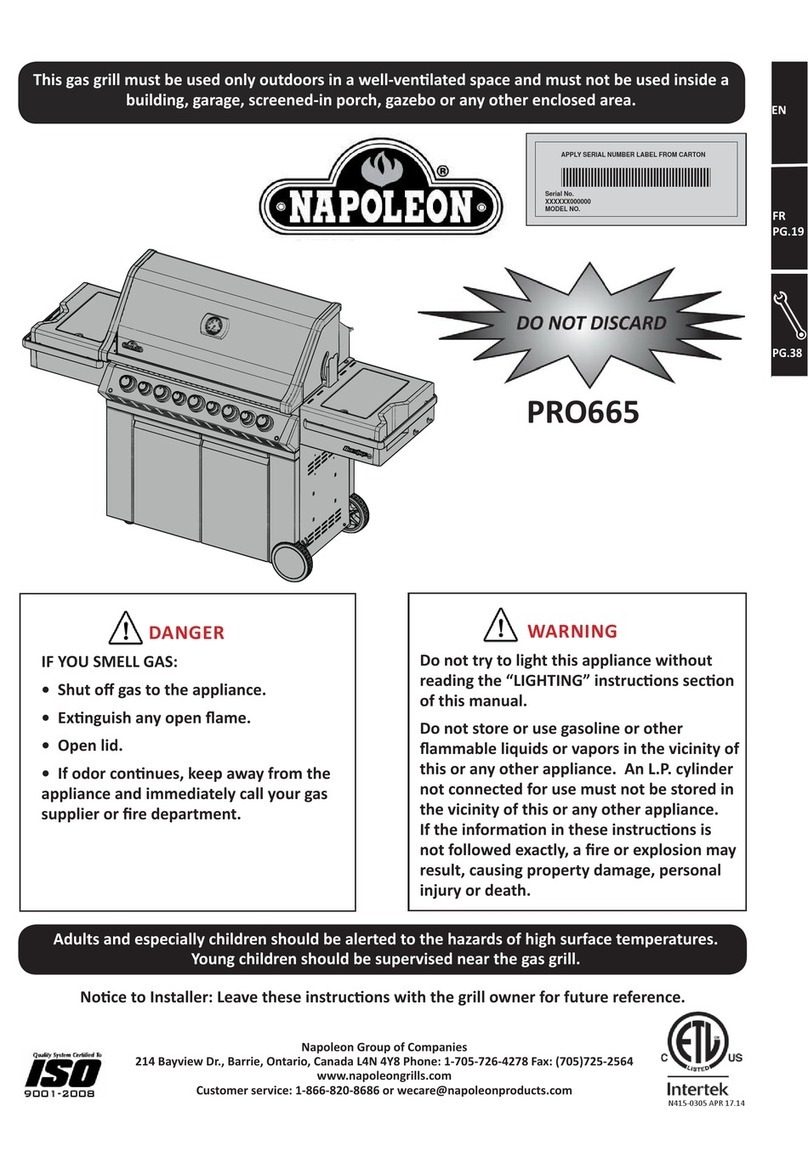 Napoleon PRO665 User manual