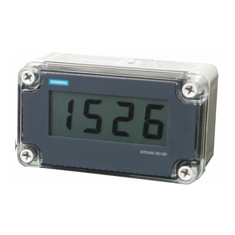 Siemens SITRANS RD100 Control Drawing
