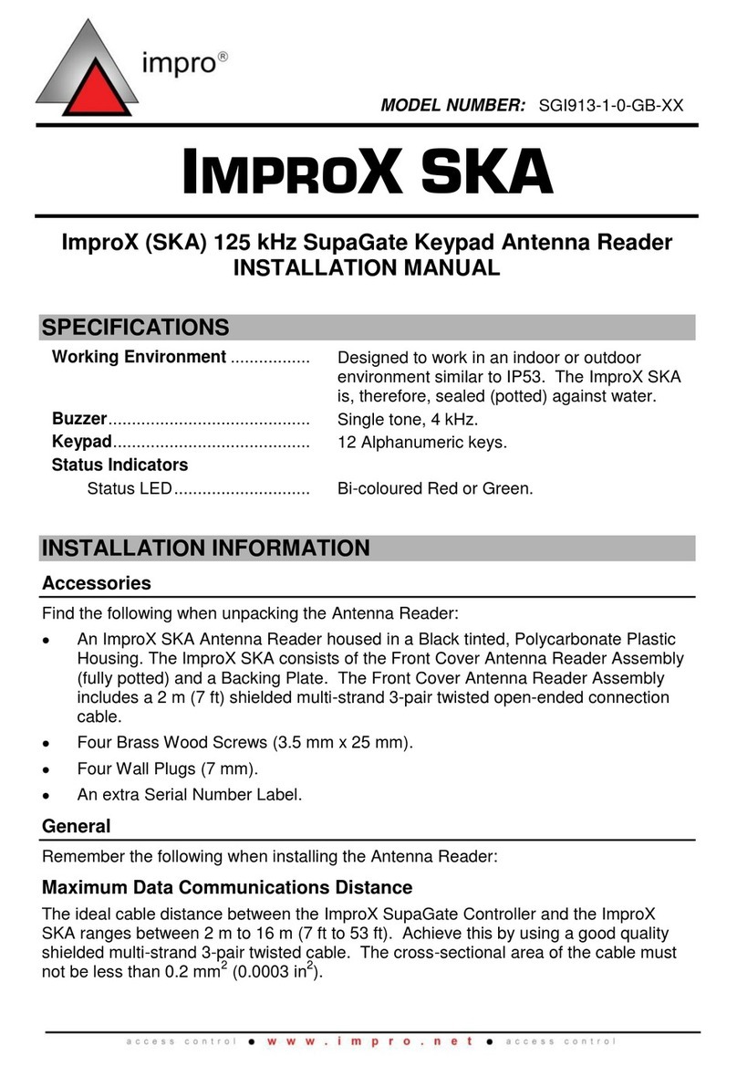 impro IMPROX SKA installation manual