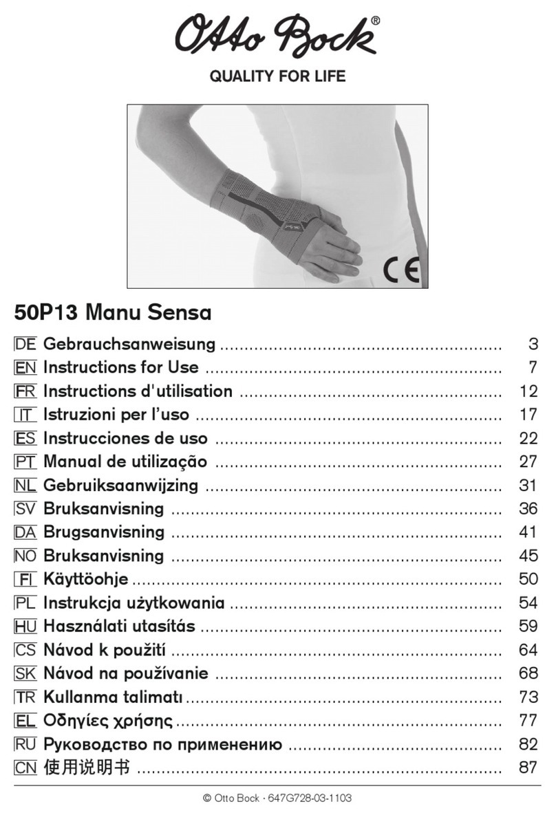 Otto Bock 50P13 Manu Sensa Instructions for use Otto Bock 50P13 Manu Sensa Instructions for use
