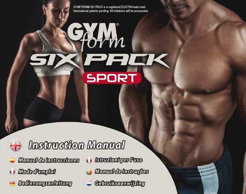 GYM form SIX PACK instruction manual