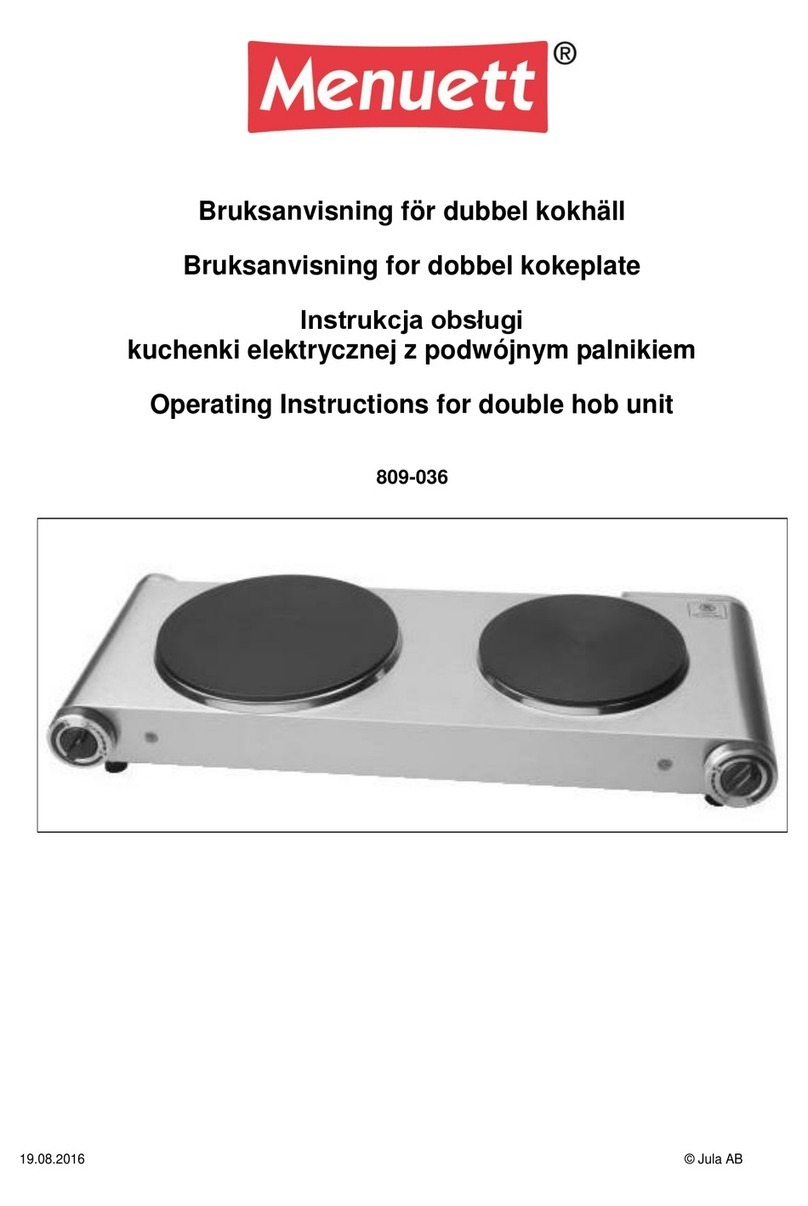Menuett 809-036 operating instructions