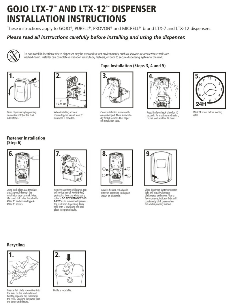 Go Jo LTX-7 installation instructions