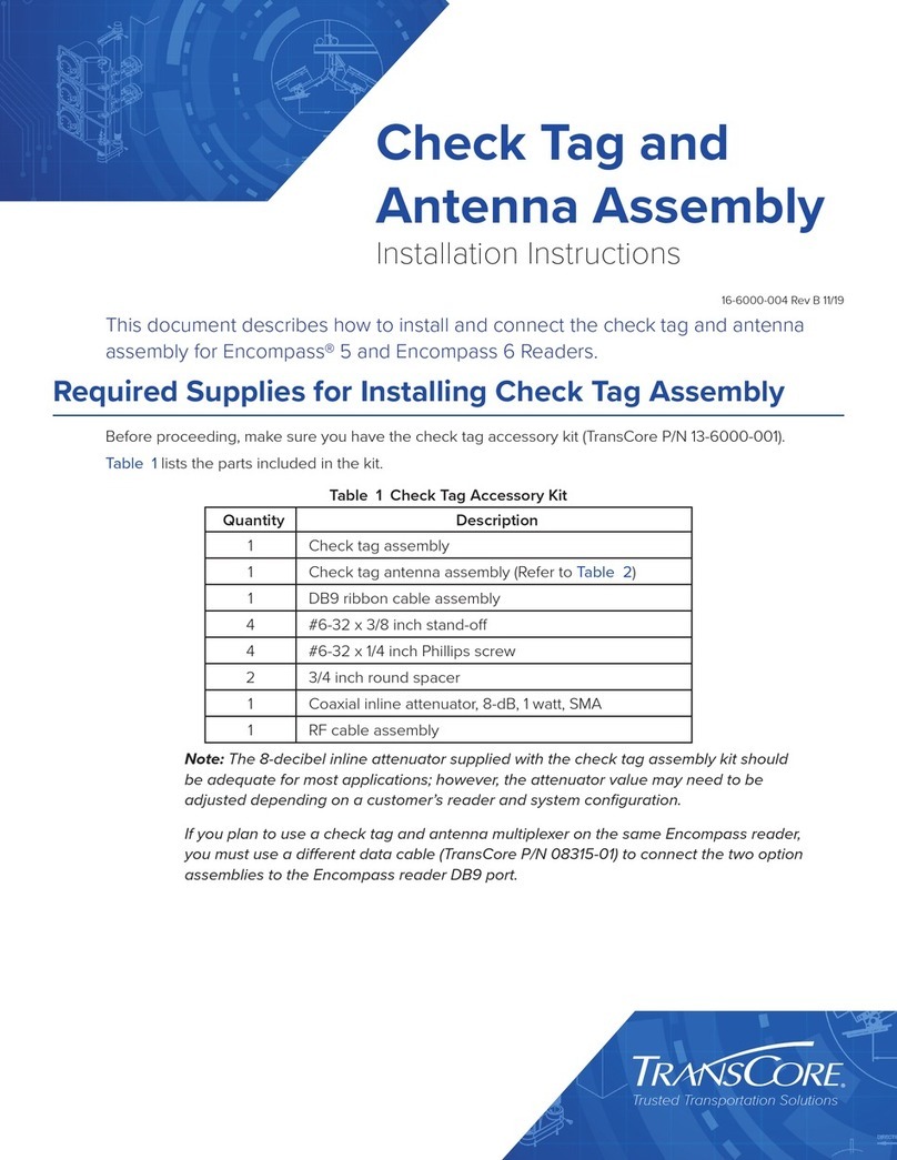 TransCore Encompass 5 installation instructions