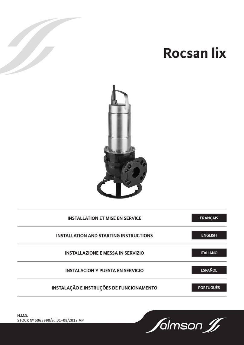 salmson Rocsan lix V05 Series Installation and starting instructions