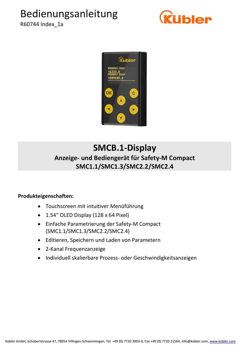 Kübler SMCB.1 operating manual