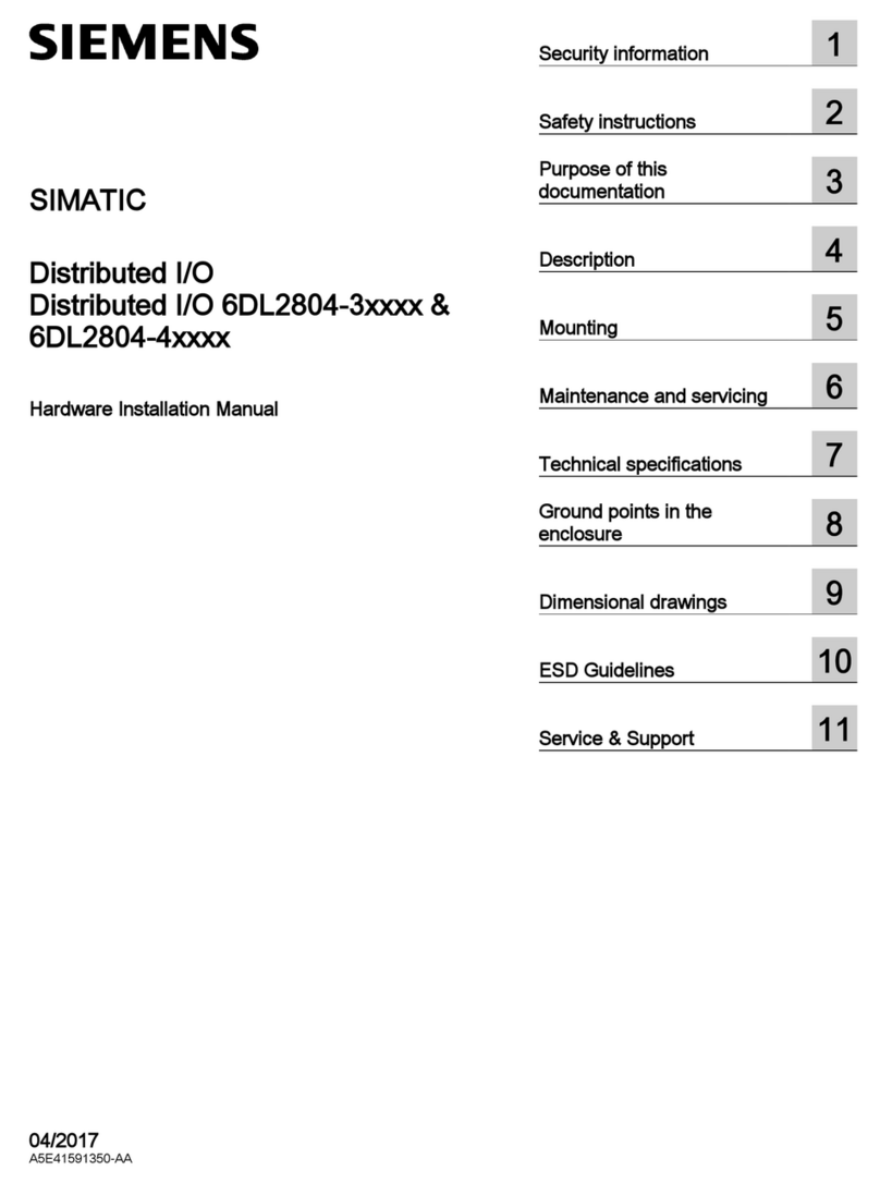 Siemens SIMATIC 6DL2804-3 Series Assembly instructions
