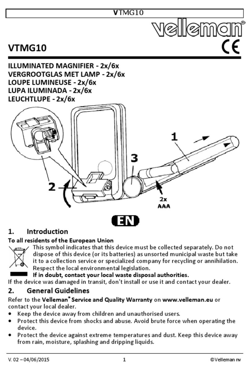 Velleman VTMG10 quick start guide