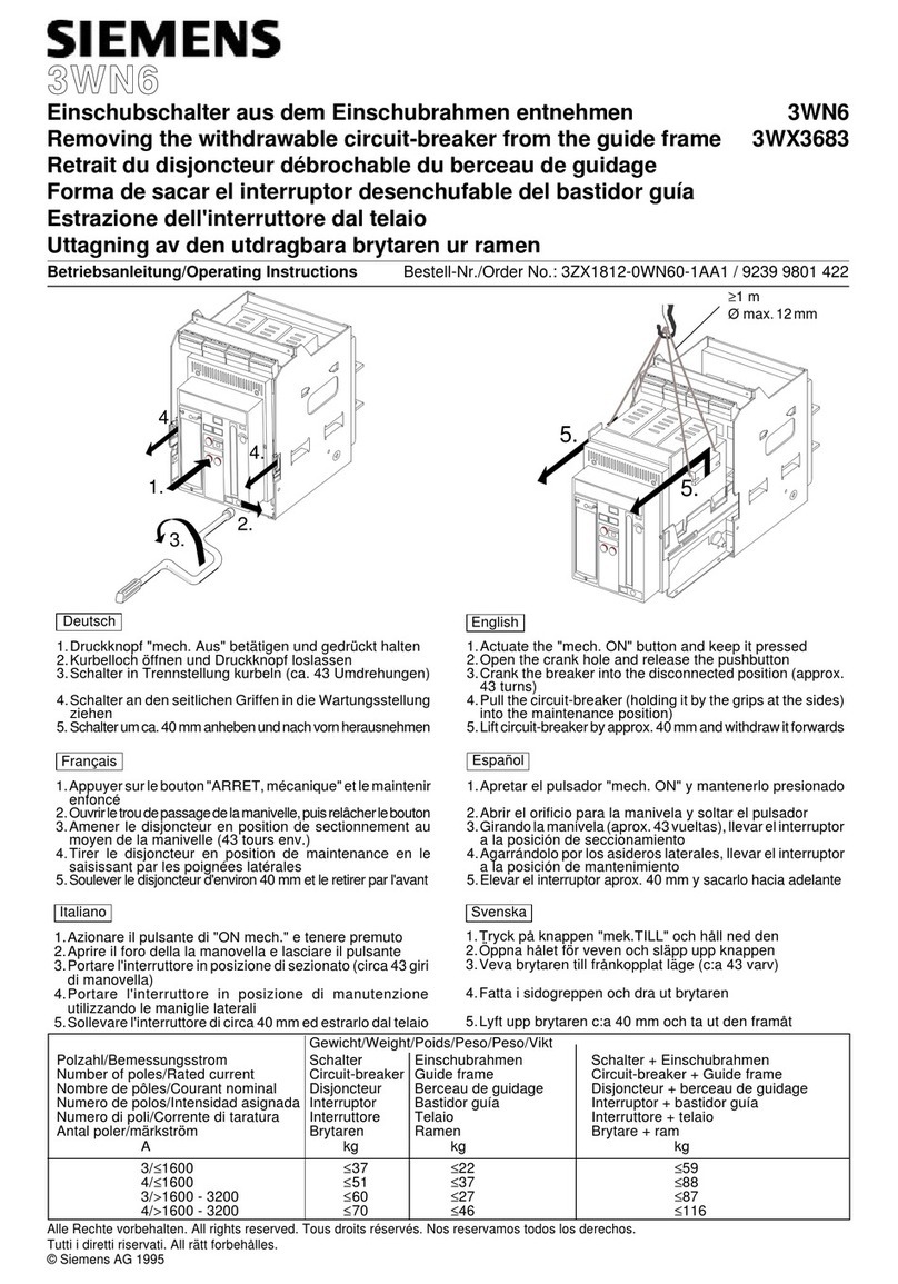 Siemens 3WN6 User manual