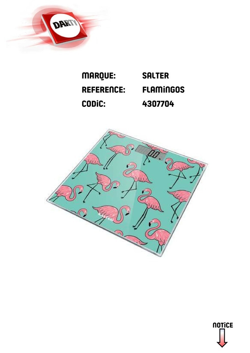 Salter FLAMINGOS Product information sheet