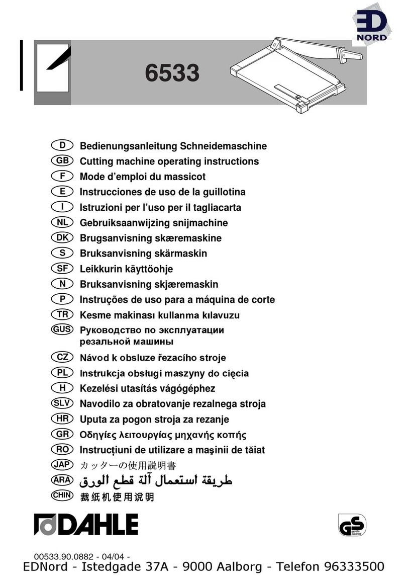 Dahle 6533 operating instructions