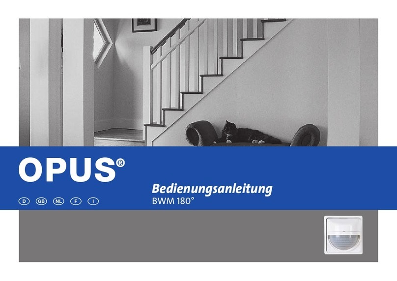 Opus BWM 180 operating instructions
