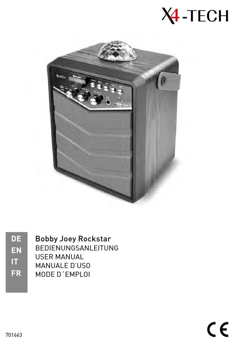 X4-TECH Bobby Joey Rockstar user manual