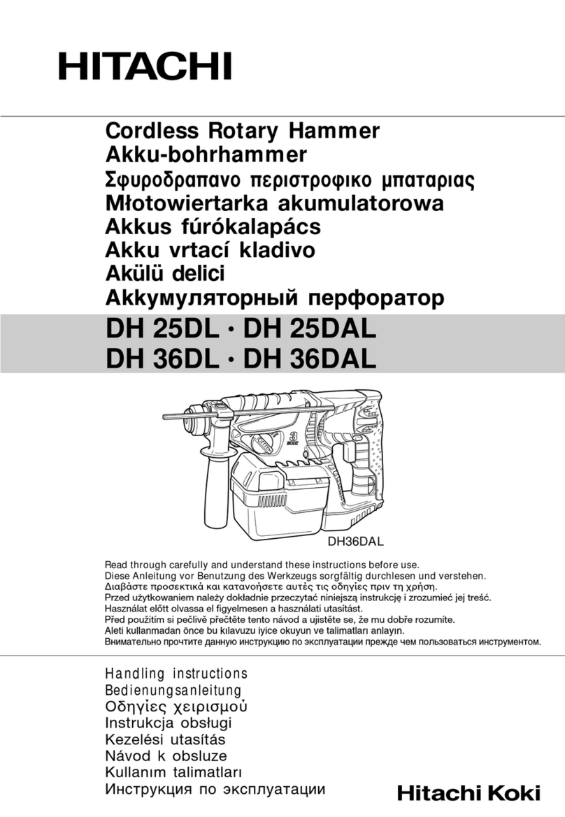 Hitachi DH 25DL User manual