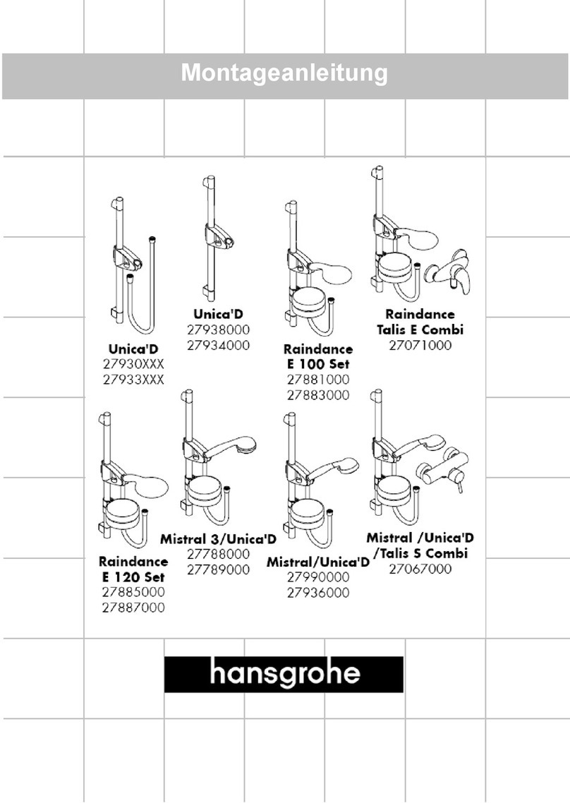Hans Grohe Unica'D 27933 Series User manual