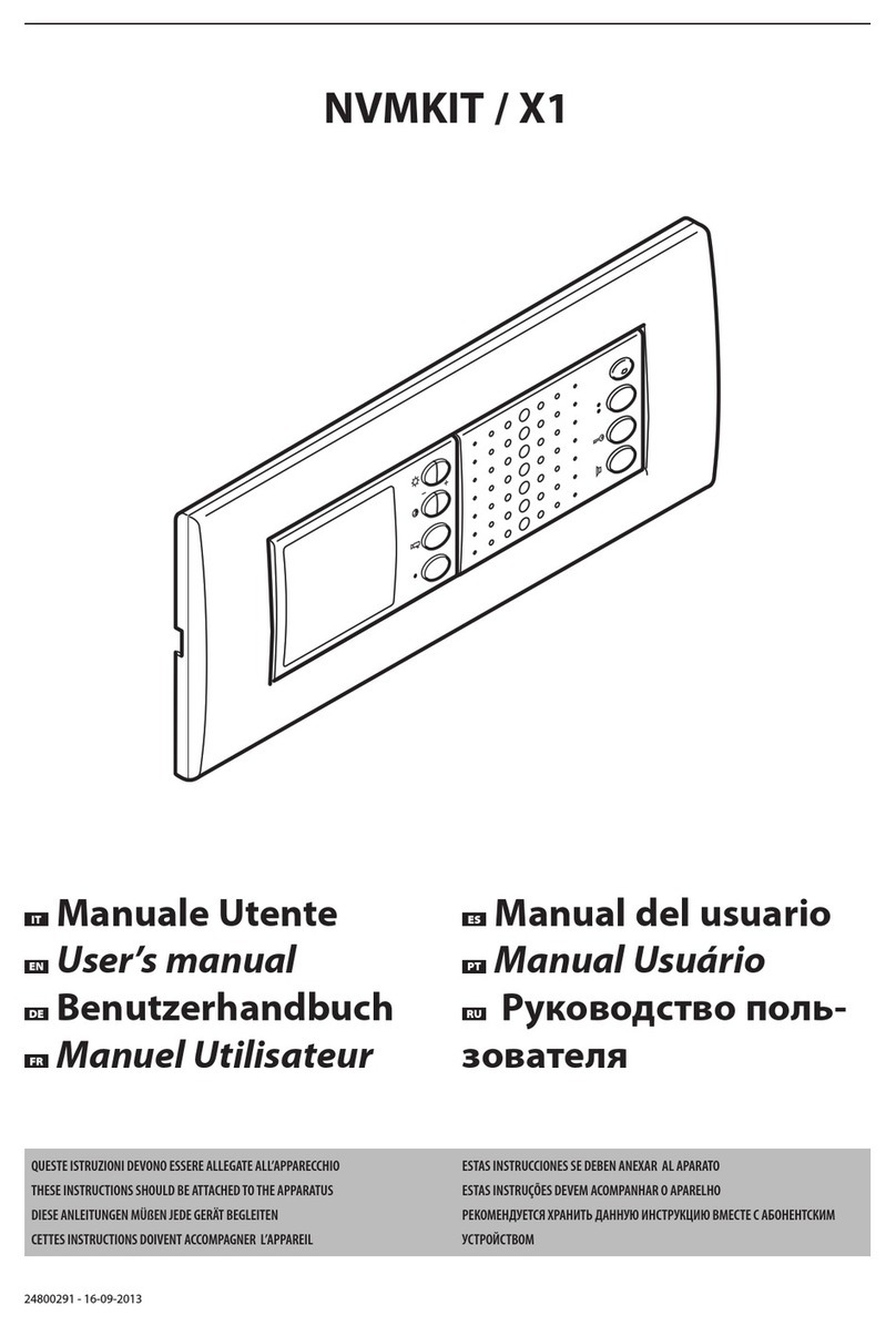 Bpt NVMKIT/X1 User manual