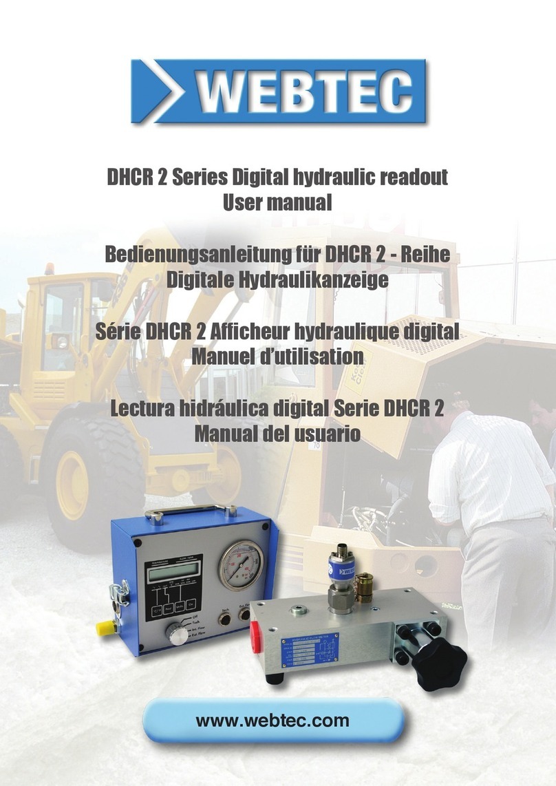 WEBTEC DHCR 2 Series user manual