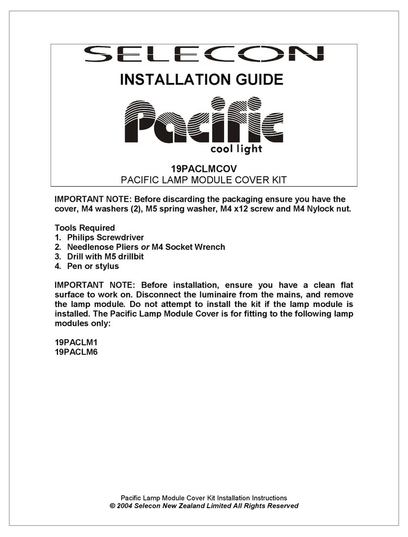 Selecon Pacific 19PACLMCOV installation guide