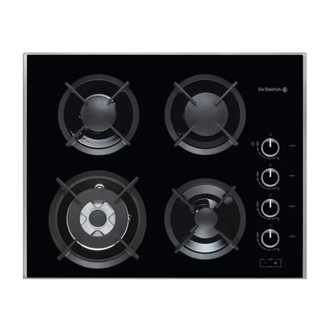 DeDietrich DTG 701 Series Guide for installation and use DeDietrich DTG 701 Series Guide for installation and use
