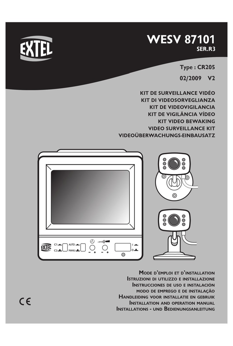 Extel WESV 87101 Installation and operation manual