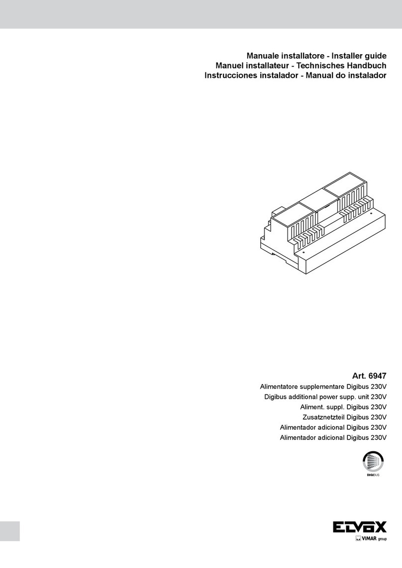 Vimar ELVOX 6947 Assembly instructions