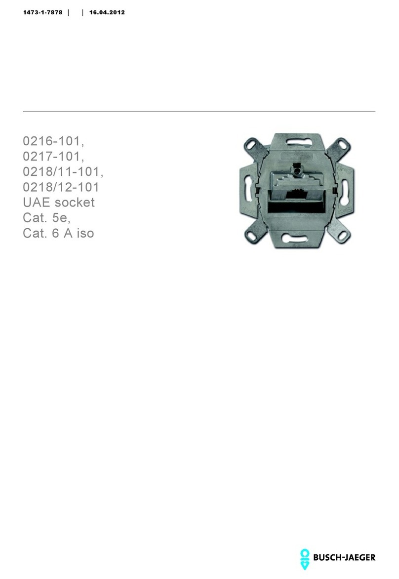 Busch-Jaeger 0216-101 User manual
