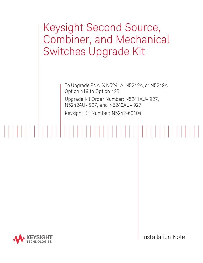 Keysight N5241AU- 927 Installation and operation manual Keysight N5241AU- 927 Installation and operation manual
