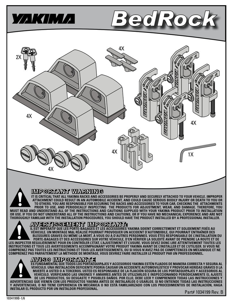 Yakima BedRock User manual