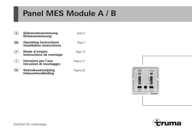 Truma Panel MES Module A Operating instructions & installation instructions