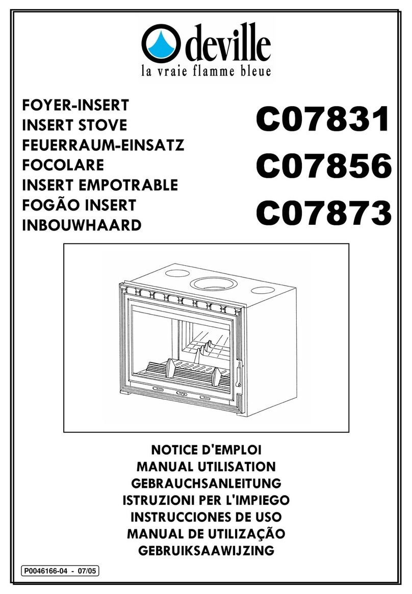 deville C07831 INSTALLATION AND UTILISATION MANUAL