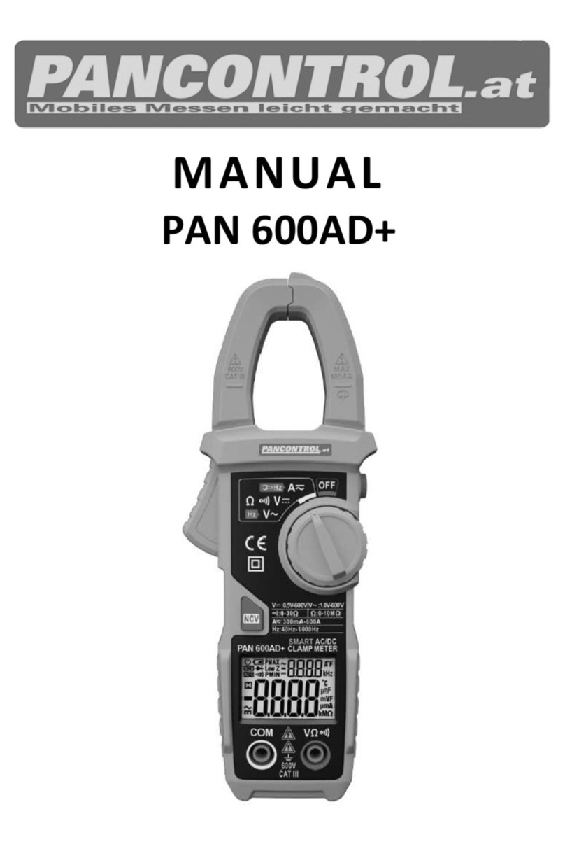 PANCONTROL PAN 600AD+ User manual