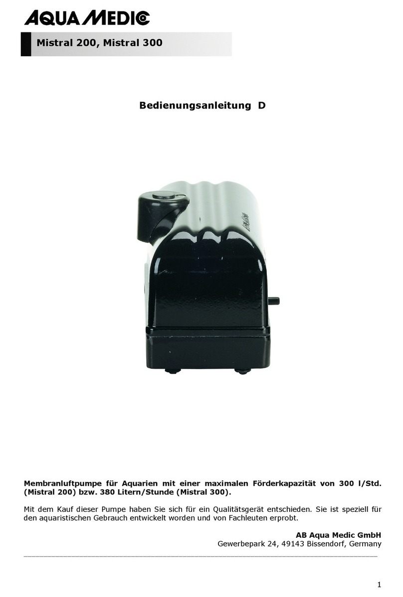 Aqua Medic Mistral 200 Operation manual