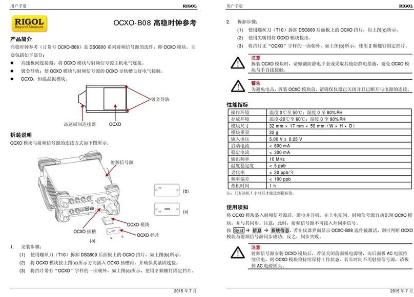 Rigol OCXO-B08 user guide