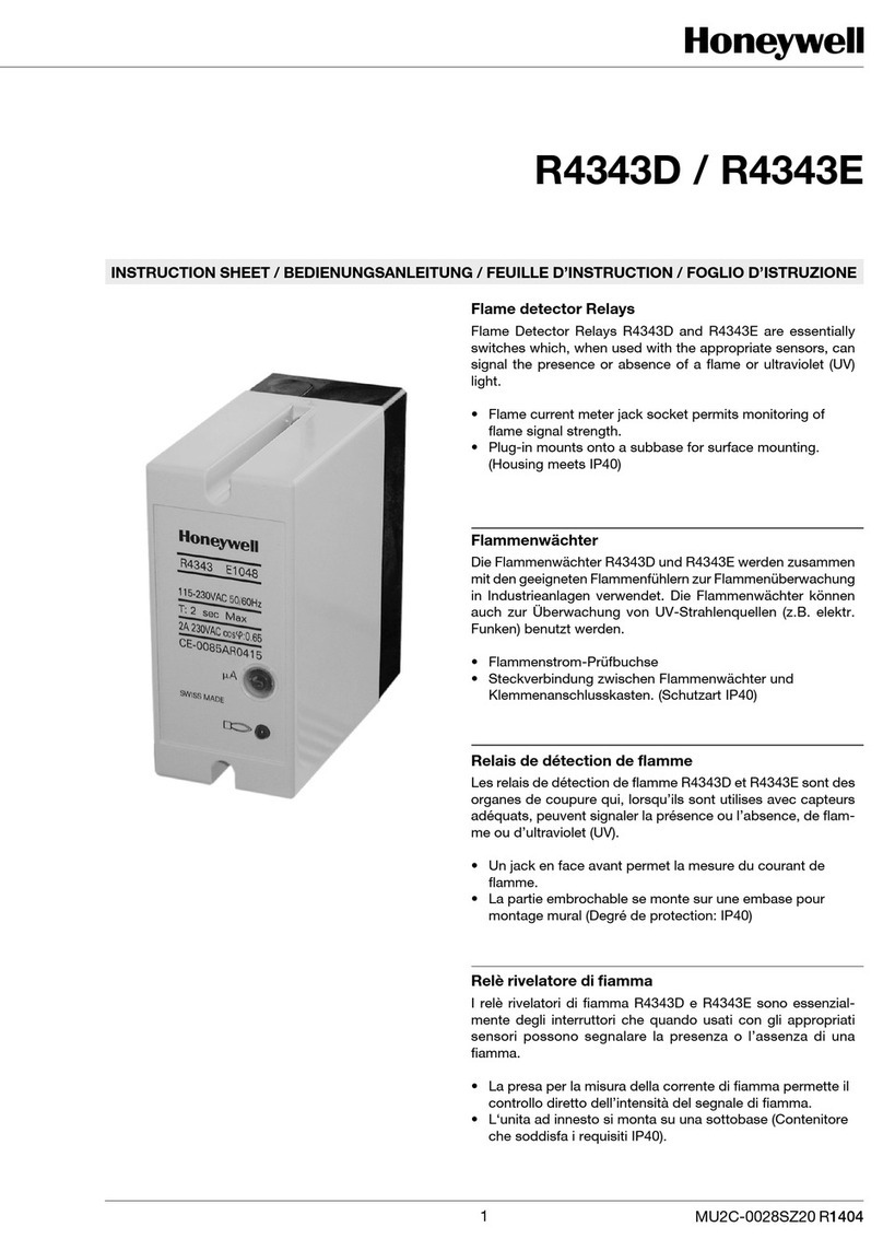 Honeywell R4343E User manual Honeywell R4343E User manual