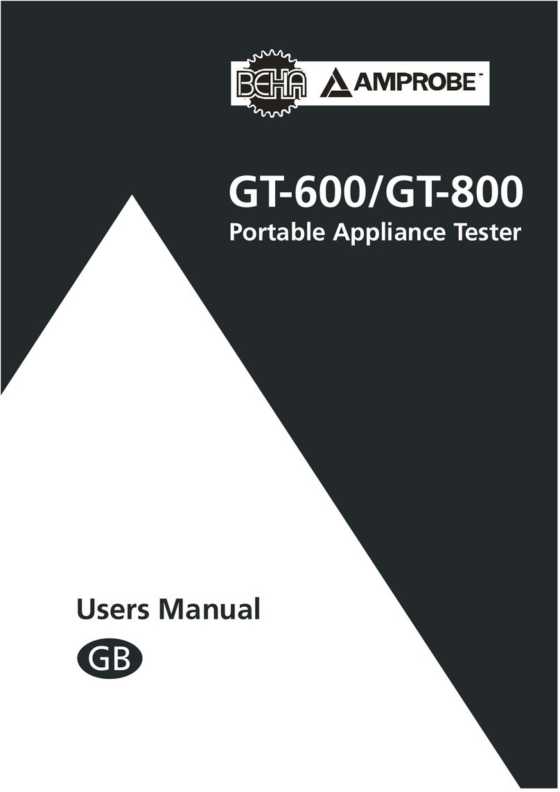 Beha-Amprobe GT-800 user manual Beha-Amprobe GT-800 user manual
