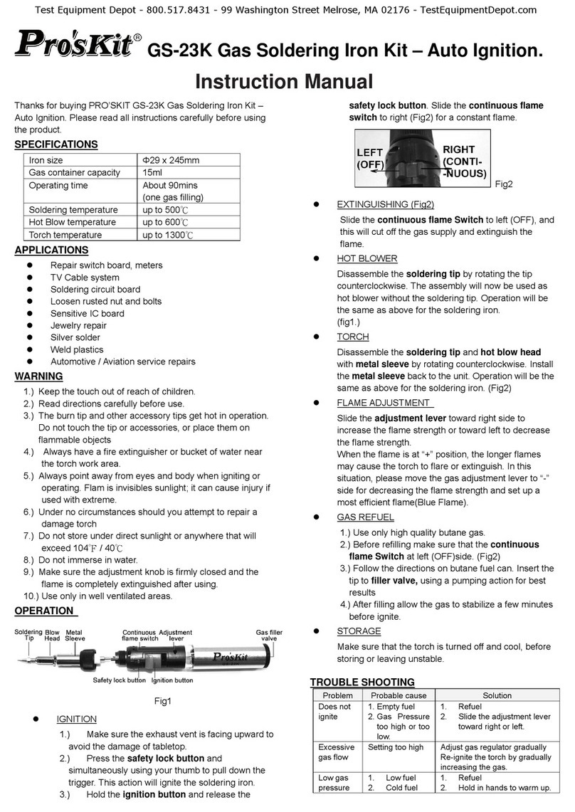 Pro's Kit GS-23K instruction manual