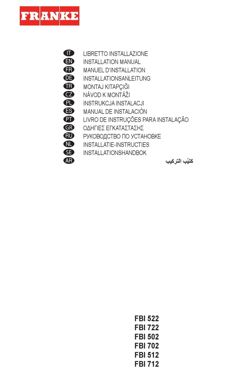 Franke FBI 522 installation manual