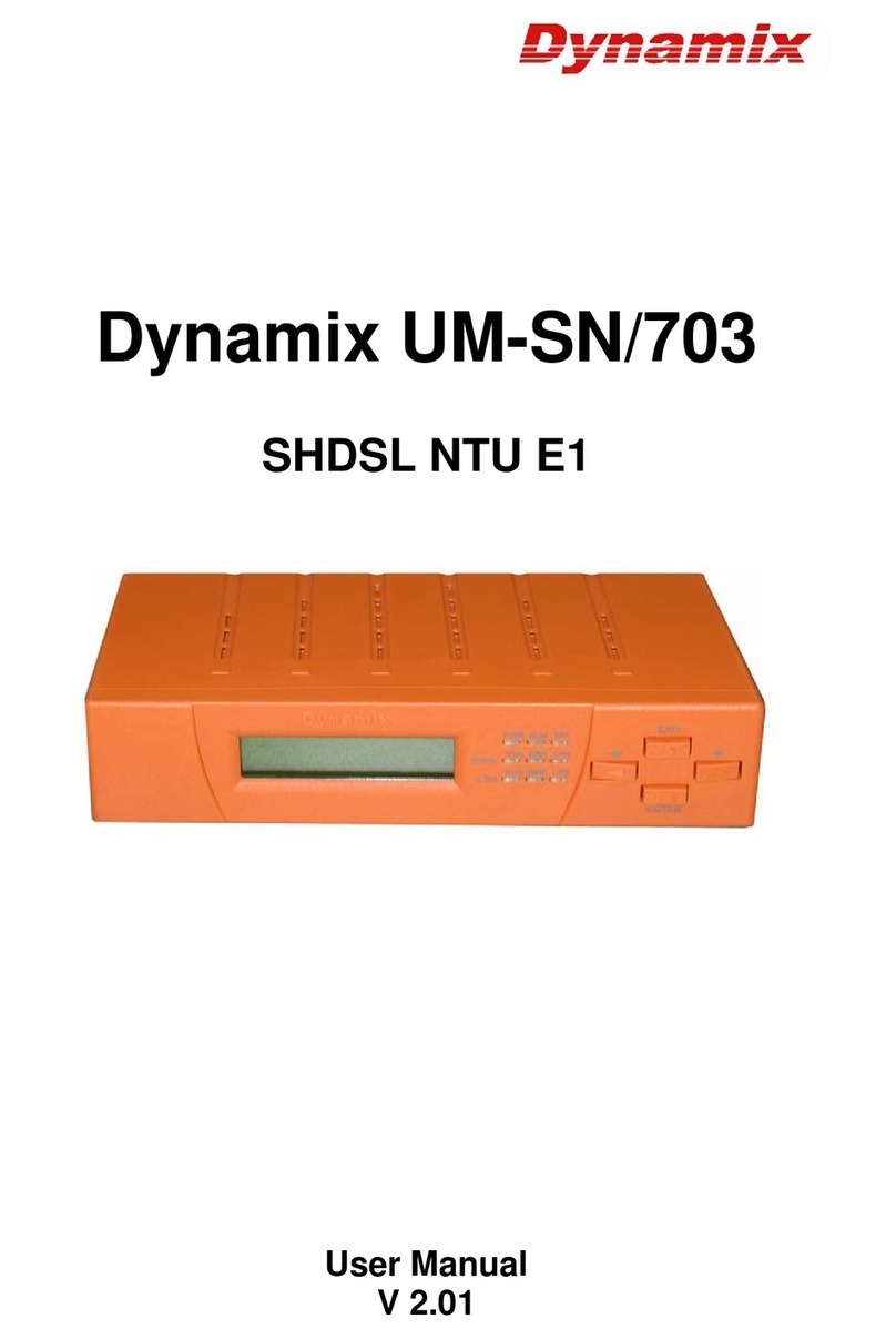Dynamix UM-SN/703 User manual
