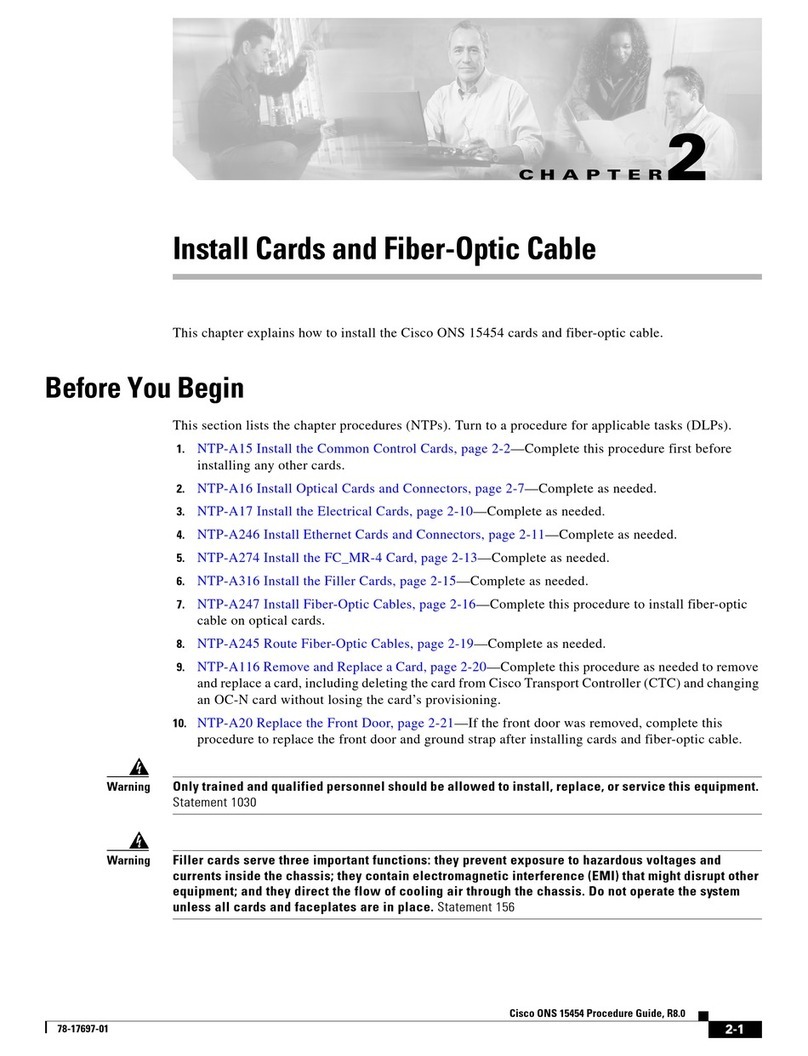 Cisco ONS 15454 User manual