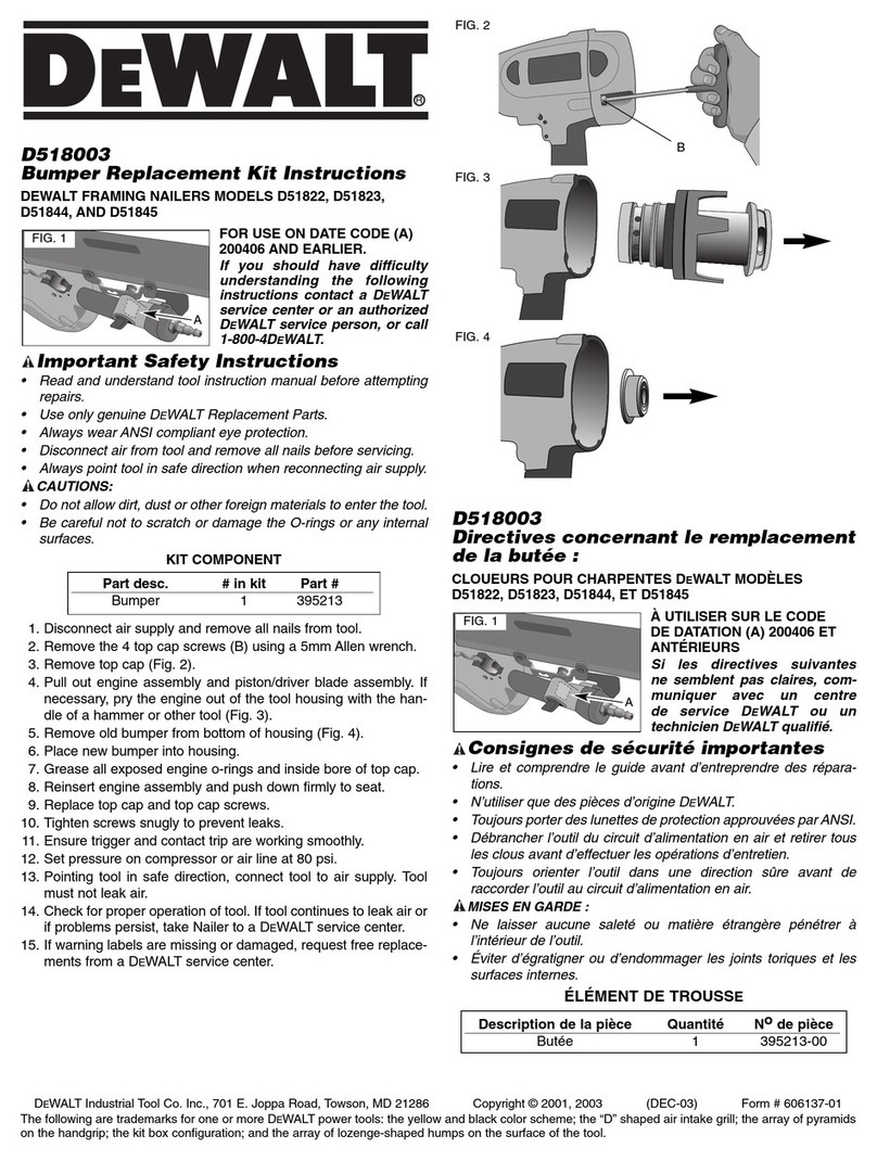 DeWalt D51823 User manual