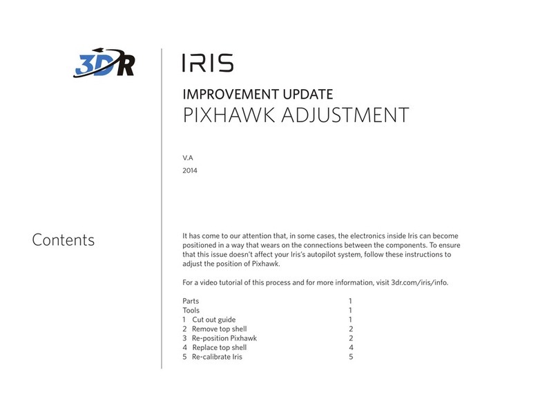 3D R IRIS PIXHAWK Mounting, Electrical Connection, Adjustment