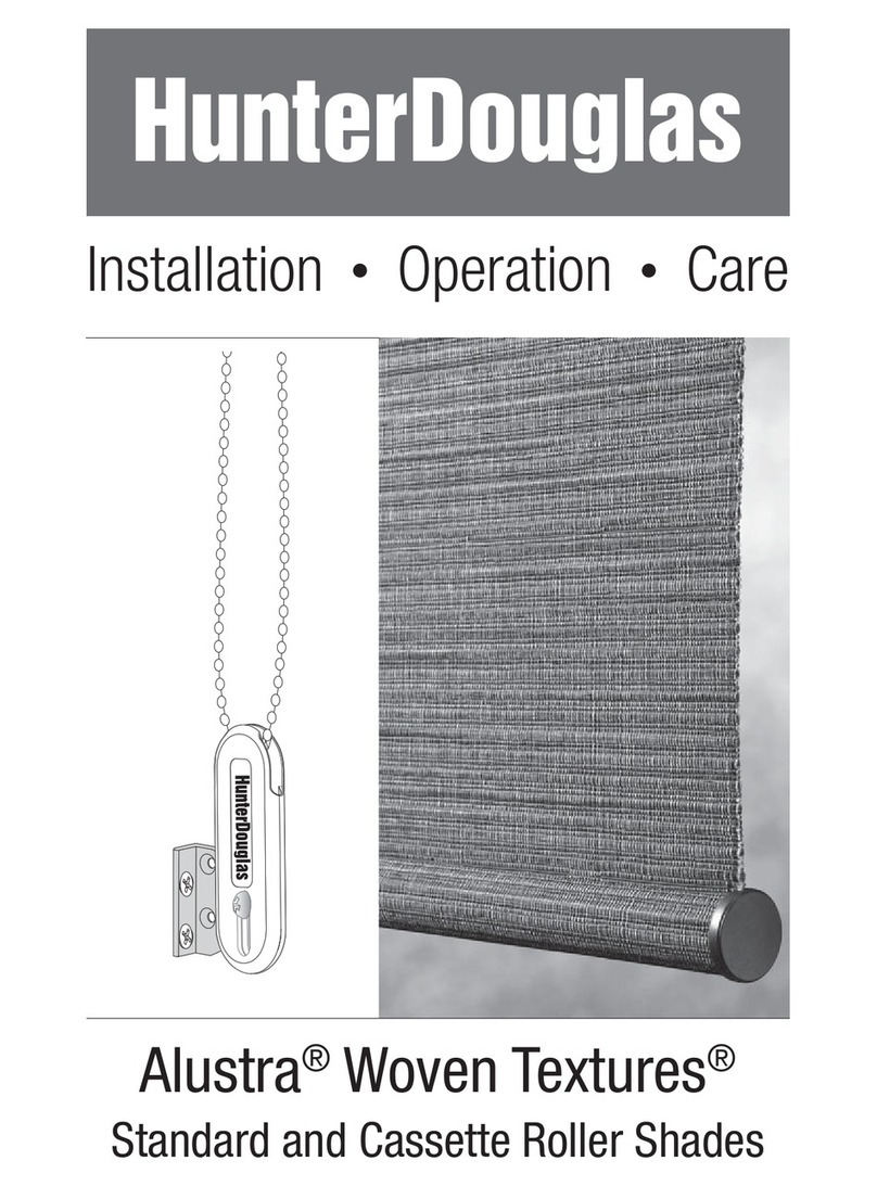 HunterDouglas Alustra Woven Textures Series Parts list manual HunterDouglas Alustra Woven Textures Series Parts list manual