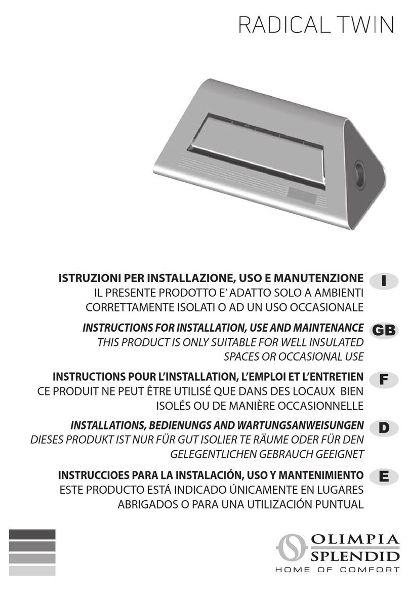 Olimpia splendid RADICAL TWIN Parts list manual