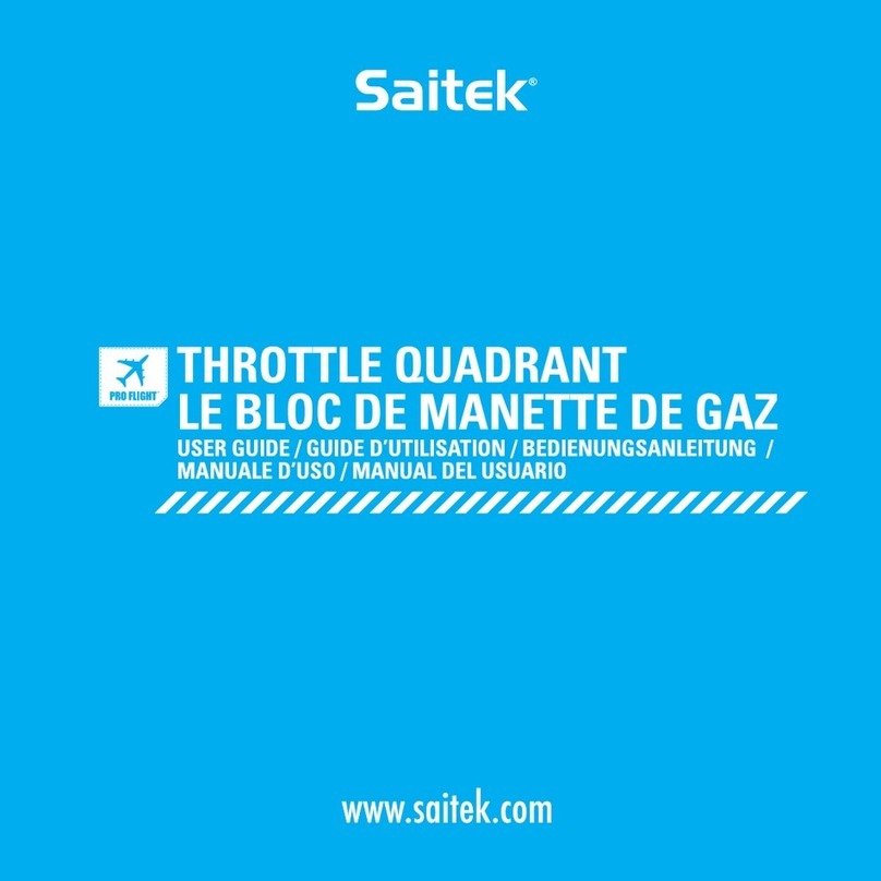 Saitek Pro Flight Throttle Quadrant user guide