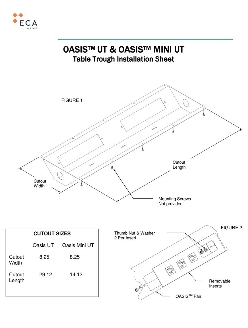 Dekko ECA OASIS UT Installation sheet