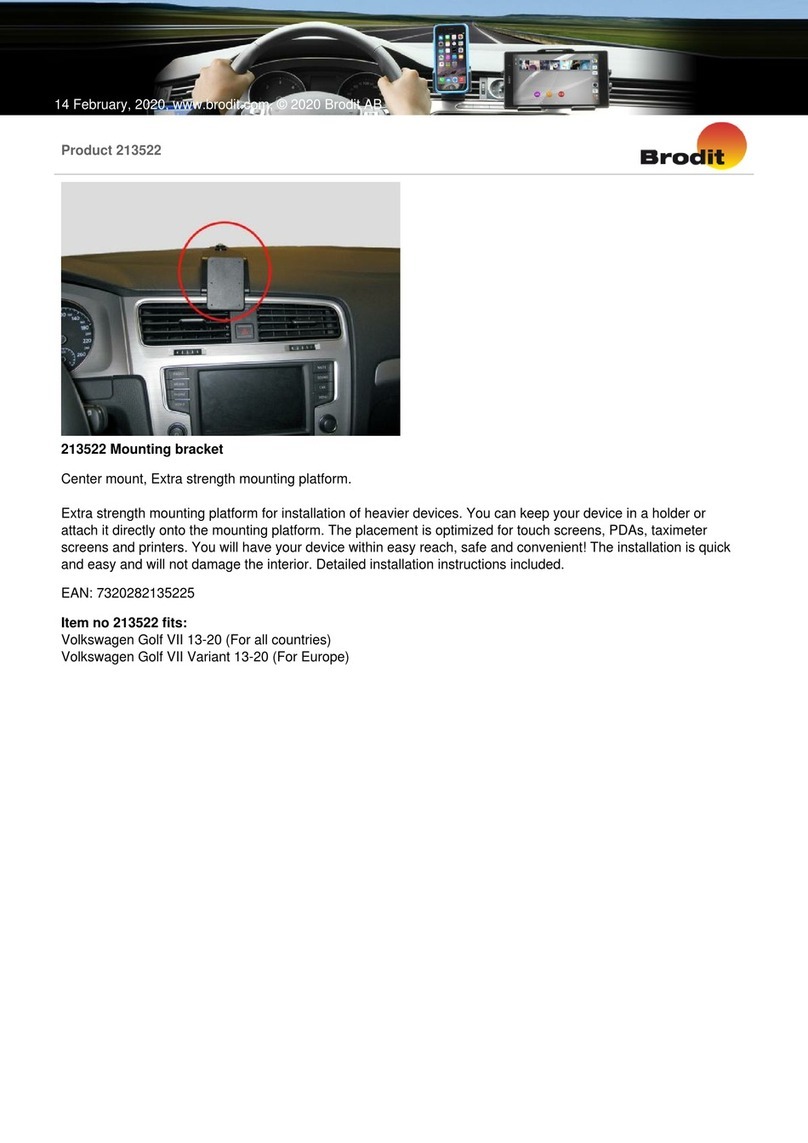 Brodit 213522 quick start guide