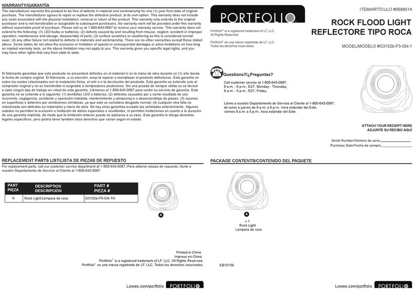 Portfolio G3152b-P3-GN-1 quick start guide